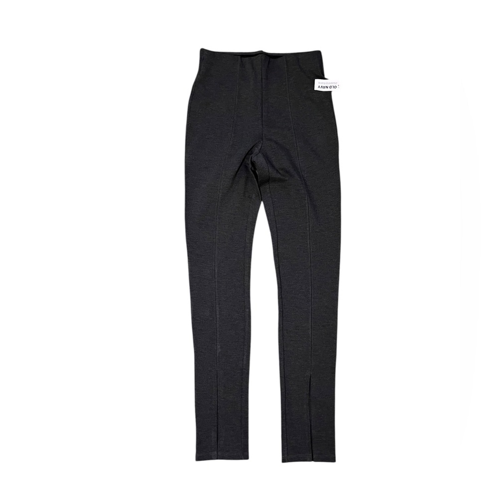 Old Navy Ponte Skinny Pants Extra High Rise Seam Front Dark Heather Gray XS